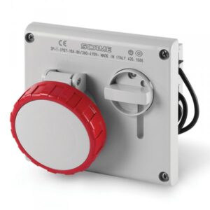 Presa Incasso Interbloccata 3P+N+T IP67 16A 380V